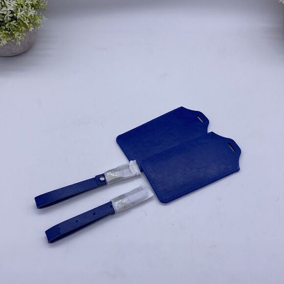 ✈️ ☁️ Luggage Tags 2 Pack, Tags Identifiers, Cute Cruise ID Labels _ BLUE 🚤 - Picture 7 of 8